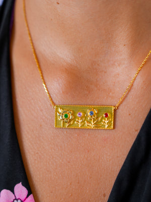 Garden of Eden Necklace in Yellow Gold