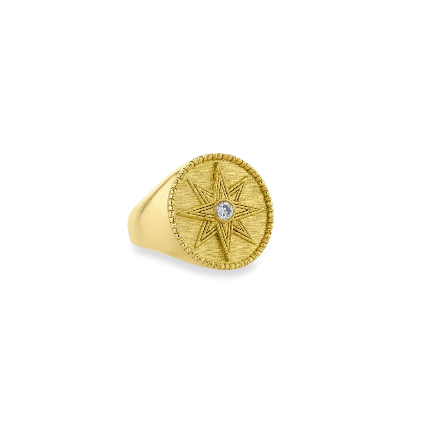 Star of Ishtar Ring in Yellow Gold